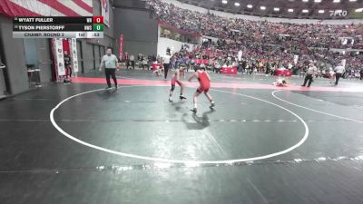 120 lbs Champ. Round 2 - Tyson Pierstorff, Neenah Wrestling Club vs Wyatt Fuller, Wisconsin Rapids