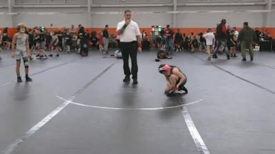 68 lbs Round 3 (4 Team) - Clara Coombs, Empyre WC Maroon vs Hudson Briggs, Aurora Wrestling