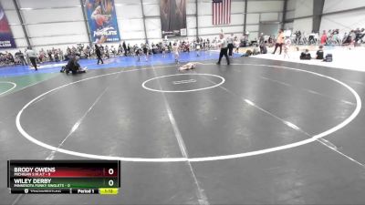 56 lbs Rd# 9- 2:15pm Saturday Final Pool - Brody Owens, Michigan S.W.A.T vs Wiley Derby, Minnesota Funky Singlets