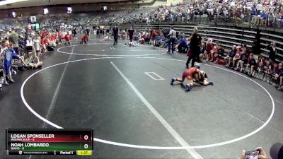 55 lbs Quarterfinals (8 Team) - Noah Lombardo, Idaho vs Logan Sponseller, Indiana Blue