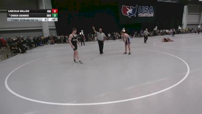 157 lbs Cons. Sub-rd Of 16 - Owen Dennis, Ohio vs Lincoln Miller, Ubasa Wrestling Academy