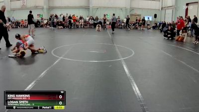 84 lbs Round 5 (8 Team) - Logan Smith, Warhawks Wrestling vs King Hawkins, Mat Assassins Red