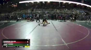 115 lbs Champ. Round 1 - Janet Gomez, LaBelle vs Cameron Galvin, Freedom (Orlando)