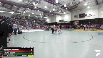 110 lbs Cons. Round 2 - Havah Henry, South Torrance vs Nathalie Barrera, Elsinore