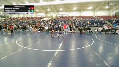 59 lbs Quarterfinal - Trey Flynn, Champions Wrestling Club vs Branson Jacobs, Team Prestige Wrestling