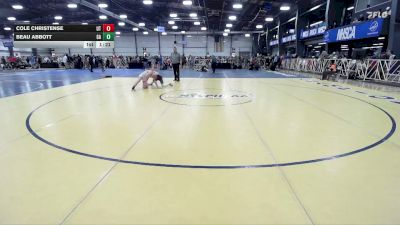119 lbs Round Of 32 - Cole Christense, UT vs Beau Abbott, GA