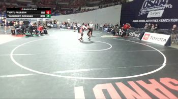 6A Boys 144 lbs Cons. Round 2 - Mohamed Fofanah, McDaniel Boys vs Kayl Paulson, Oregon City Boys