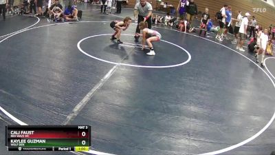 70 lbs Cons. Round 3 - Cali Faust, RED WAVE WC vs Kaylee Guzman, Wolf Den