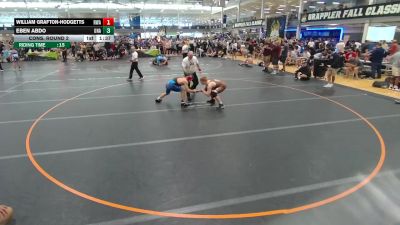 132 lbs Cons. Round 2 - William Grafton-Hodgetts, Region Wrestling Academy vs Eben Abdo, Unattached