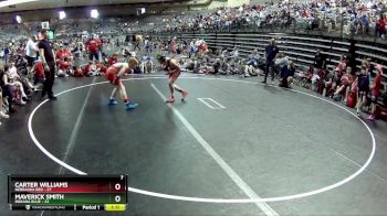 100 lbs Semis & 1st Wrestleback (8 Team) - Carter Williams, Nebraska Red vs Maverick Smith, Indiana Blue