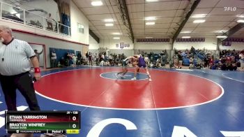 138 lbs Quarterfinal - Braxton Winfrey, Tongue River vs Ethan Yarrington, Thermopolis