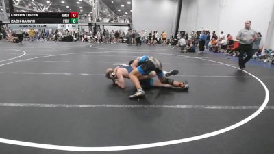 175 lbs Finals (8 Team) - Cayden Oseen, Grit Mat Club Blue vs Zach Garvin, Steller Trained Caij Vanda