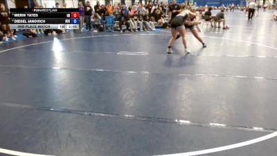 180 lbs 3rd Place Match - Merin Yates, Dubuque vs Diesel Janovich, Southeast CC