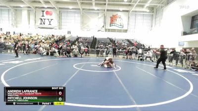 99 lbs Quarterfinal - Mitchell Johnson, Anarchy Wrestling vs Andrew LaFrance, New Hartford / Sauquoit Youth Wrestling