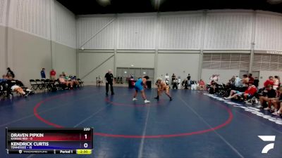 220 lbs Placement Matches (8 Team) - Draven Pipkin, Kansas Red vs Kendrick Curtis, Tennessee