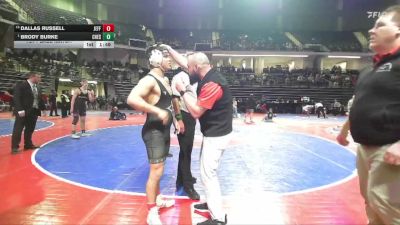 165-3A 1st Place Match - Brody Burke, Chestatee vs Dallas Russell, Jefferson