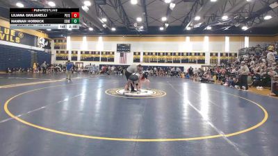 190 lbs Semifinal - Liliana Giulianelli, Peters Township vs Hannah Hornick, Seneca Valley