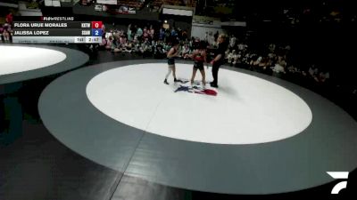 95 lbs Flora Urue Morales, KTWA-Kings-Tulare Wrestling Association vs Jalissa Lopez, SAWA - Sacramento Area Wrestling Association