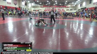 90 lbs Quarterfinal - Levi Fraley, Forest Lake Wrestling Club vs Charlie Salonek, Bison Wrestling Club