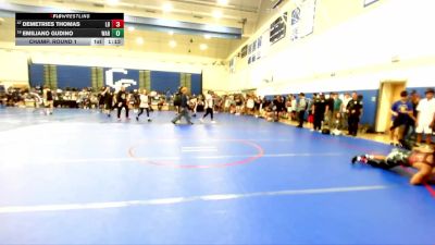 132 lbs Champ. Round 1 - Demetries Thomas, Long Beach vs Emiliano Gudino, Warren