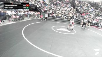 5A 100 lbs 3rd Place Match - Nevi Brady, Cedar Valley vs Sarah Hammond, Northridge