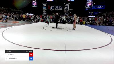 138 lbs Cons 32 #1 - Chase Kline, IN vs Donald Jackson, KS