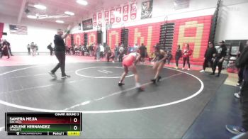 125 lbs Champ. Round 3 - Samera Mejia, Oak Hills vs Jazlene Hernandez, Tahquitz