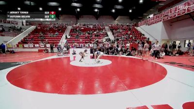 JH 126 lbs 1st Place Match - Jersey Yanes, DEER CREEK JH vs Autumn Belvin, Shawnee JH