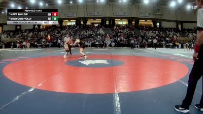 138-2A/1A 3rd Place Match - Brayden Polly, Eastern Technical vs Nate Taylor, Francis Scott Key