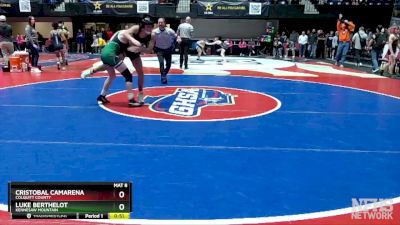 7A-113 lbs Cons. Round 2 - Luke Berthelot, Kennesaw Mountain vs Cristobal Camarena, Colquitt County