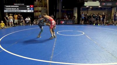115 lbs 5th Place Match - Gavin Meranda, Warrior Regional Training Center vs Justin Wildy, Jr., HeadHunters Wrestling Club