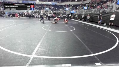 155 lbs Round Of 16 - Gage Robinson, Mighty Lion Wrestling Club vs Josiah Hogan, Mat Rats