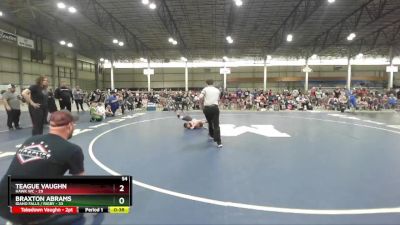 54 lbs Round 1 (3 Team) - Teague Vaughn, Hawk WC vs Braxton Abrams, Idaho Falls / Rigby