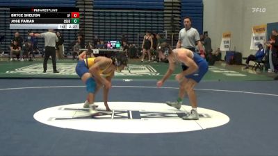 149 lbs Cons. Round 2 - Jose Farias, CSU Bakersfield vs Bryce Shelton, Air Force