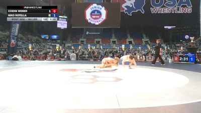 165 lbs Cons. Rd Of 64 - Coehn Weber, Illinois vs Niko Rotella, Nebraska