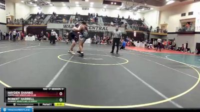 250 lbs Cons. Round 2 - Robert Harrell, Warren Wrestling Academy vs Hayden Shanks, Whiteland Wrestling Club