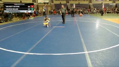 45 lbs Quarterfinal - Beckett Buysse, Minneota vs Keaton Miller, Osseo