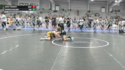 113 lbs Quarterfinal - Beau Fennick, Quest School Of Wrestling Black - HSB vs Patrick Bulger, Funk City - HSB