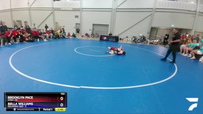 122 lbs Placement Matches (8 Team) - Brooklyn Pace, Utah vs Bella Williams, Oklahoma Red
