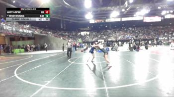 110 lbs Champ. Round 2 - Lucy Lopez, Borah vs Madi Barzee, West Jefferson