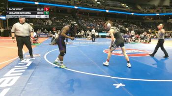 132 Class 3 lbs Cons. Round 2 - Zach Welly, Willard vs Locardo Mwamba, Northeast (Kansas City)