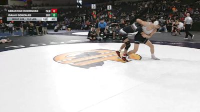 144 lbs Consi Of 32 #2 - Sebastian Rodriguez, Palm Desert (SS) vs Isaiah Gonzales, South (CS)
