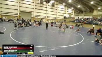 45 lbs Quarters & Wb (16 Team) - PHILIP ESPINOSA, West Coast Riders vs Jazie Whitford, Westlake