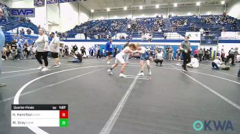 90 lbs Quarterfinal - Hagen Hamilton, Cushing Tigers vs Maximus Gray, Division Bell Wrestling