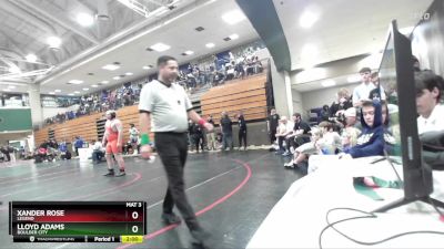 285 lbs Champ. Round 2 - Xander Rose, Legend vs Lloyd Adams, Boulder City