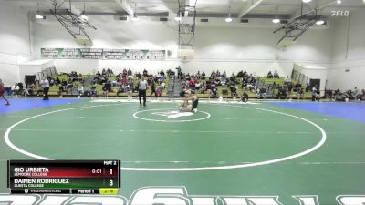 133 lbs Cons. Round 3 - Daimen Rodriguez, Cuesta College vs Gio Urbieta, Lemoore College