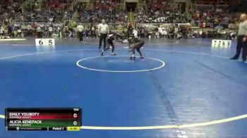 100 lbs Cons. Semi - Alicia Kenefack, Bismarck Legacy vs Emily Youboty, Bismarck Legacy