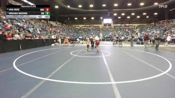 140 lbs 5th Place Match - Ava Ruiz, Hays Hs vs Nevaeh Brown, Bonner Springs HS