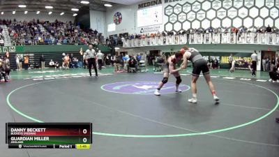 144 lbs Semifinal - Danny Beckett, Buckeye (Medina) vs Guardian Miller, Ashland