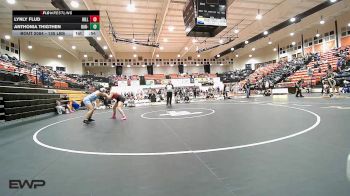 135 lbs Consi Of 4 - Lynly Flud, Hilldale vs Anthonia Thigthen, Har-Ber - White